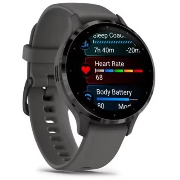 Фото - Смарт-годинник Garmin Venu 3S Pebble Gray + Slate (010-02785-00)