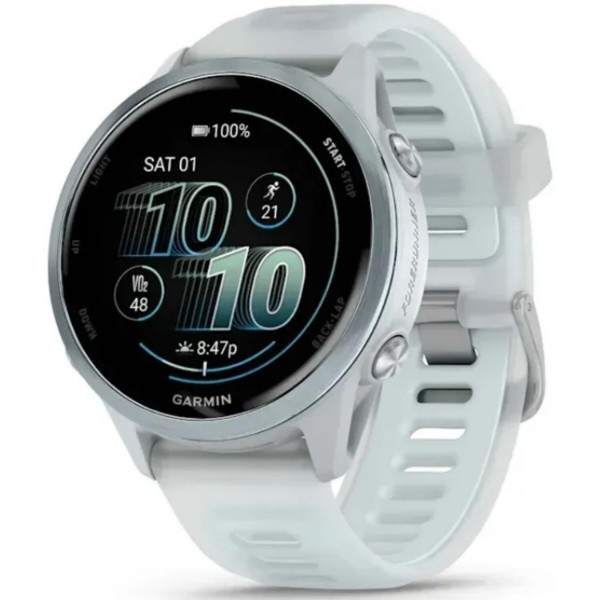 Фото - Смарт-часы Garmin Forerunner 570 42 mm Whitestone/Cloud Blue (010-02970-01)