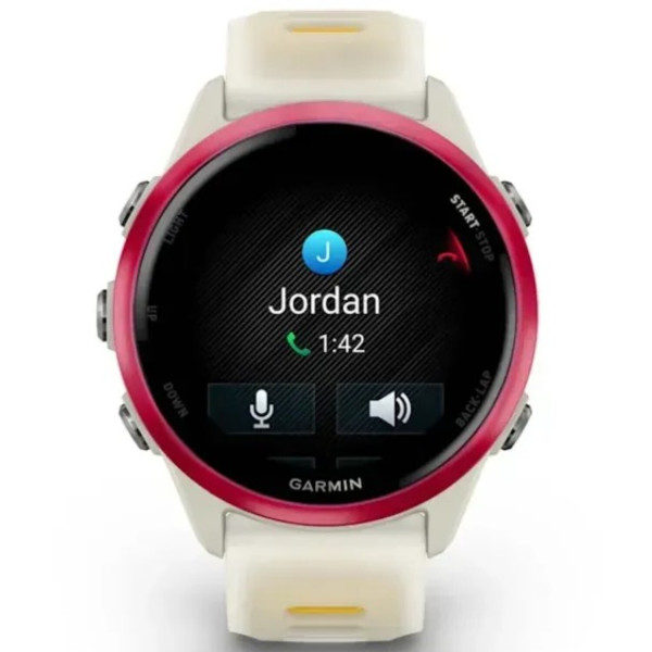Фото - Смарт-годинник Garmin Forerunner 570 42 mm Bone/Raspberry/Mango (010-02970-02)