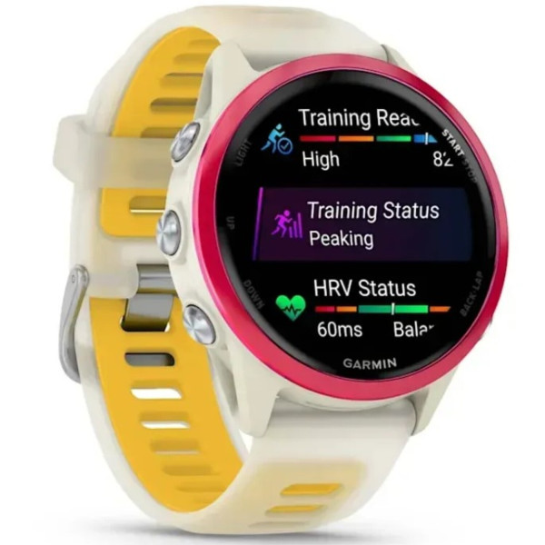Фото - Смарт-годинник Garmin Forerunner 570 42 mm Bone/Raspberry/Mango (010-02970-02)