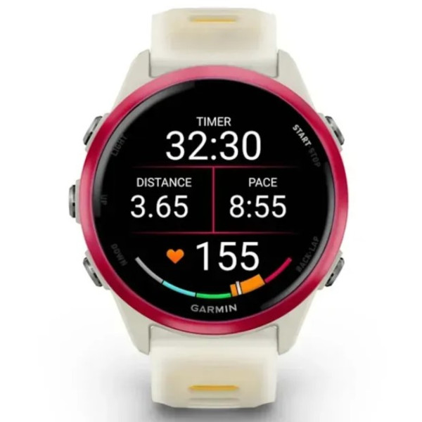 Фото - Смарт-годинник Garmin Forerunner 570 42 mm Bone/Raspberry/Mango (010-02970-02)