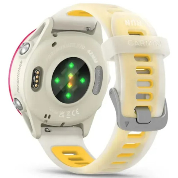 Фото - Смарт-годинник Garmin Forerunner 570 42 mm Bone/Raspberry/Mango (010-02970-02)