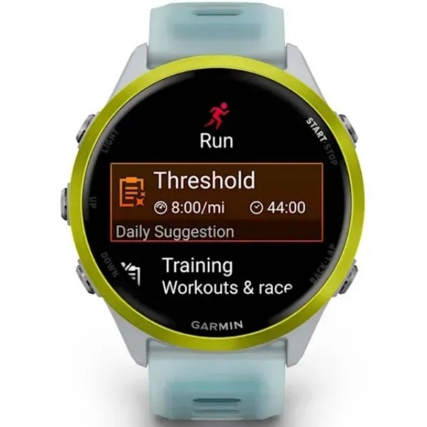 Фото - Смарт-часы Garmin Forerunner 570 - 47MM Whitestone/Amp Yellow (010-02971-01)