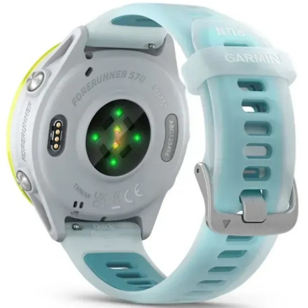 Фото - Смарт-часы Garmin Forerunner 570 - 47MM Whitestone/Amp Yellow (010-02971-01)