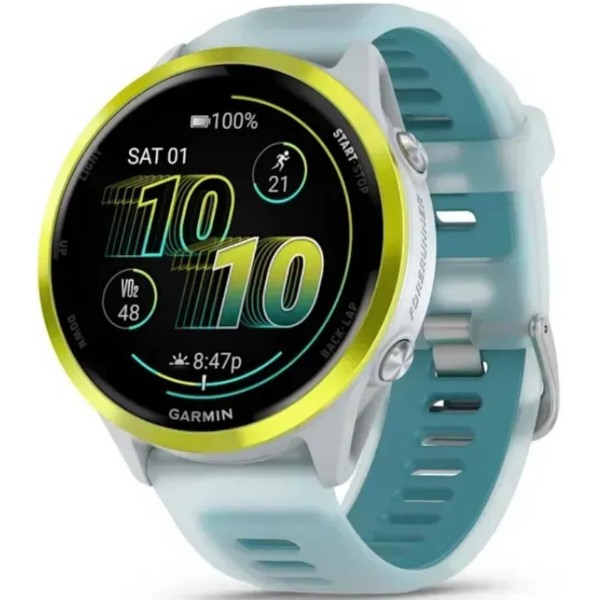 Фото - Смарт-часы Garmin Forerunner 570 - 47MM Whitestone/Amp Yellow (010-02971-01)