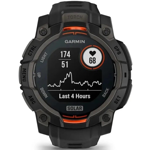 Фото - Смарт-годинник Garmin Instinct 3, 45mm, Solar, Black Bezel with Black Band (010-02934-00)