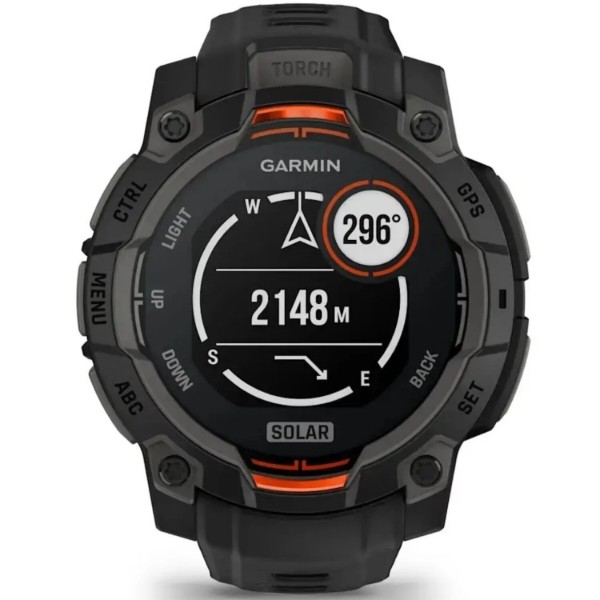 Фото - Смарт-годинник Garmin Instinct 3, 45mm, Solar, Black Bezel with Black Band (010-02934-00)