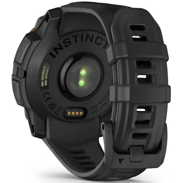 Фото - Смарт-годинник Garmin Instinct 3, 45mm, Solar, Black Bezel with Black Band (010-02934-00)