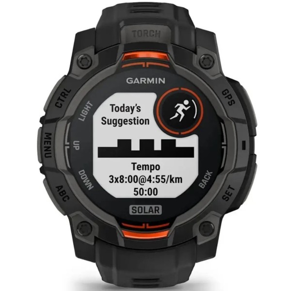 Фото - Смарт-годинник Garmin Instinct 3, 45mm, Solar, Black Bezel with Black Band (010-02934-00)
