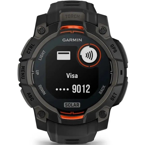 Фото - Смарт-годинник Garmin Instinct 3, 45mm, Solar, Black Bezel with Black Band (010-02934-00)