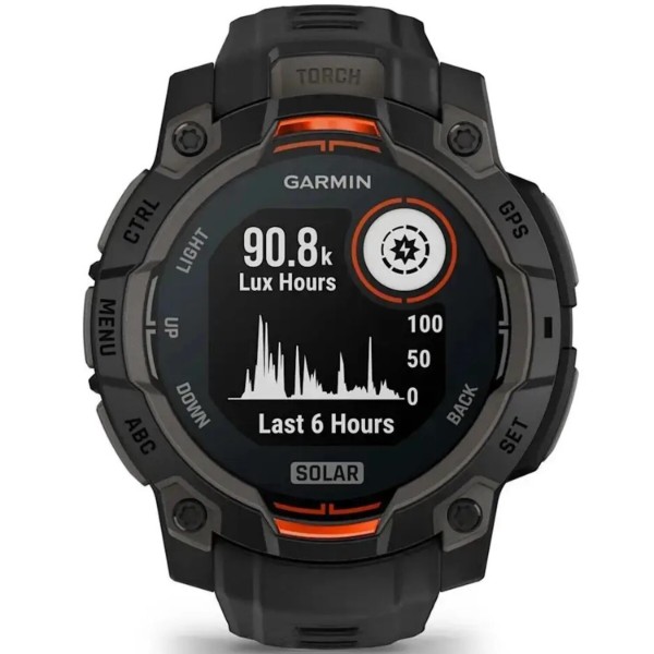 Фото - Смарт-годинник Garmin Instinct 3, 45mm, Solar, Black Bezel with Black Band (010-02934-00)