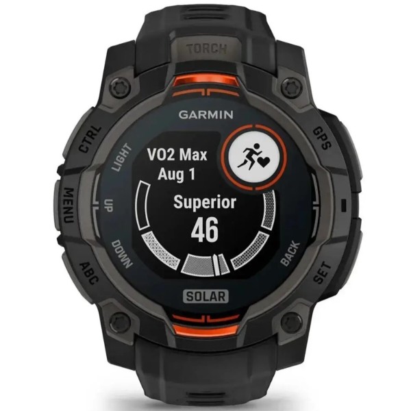Фото - Смарт-годинник Garmin Instinct 3, 45mm, Solar, Black Bezel with Black Band (010-02934-00)