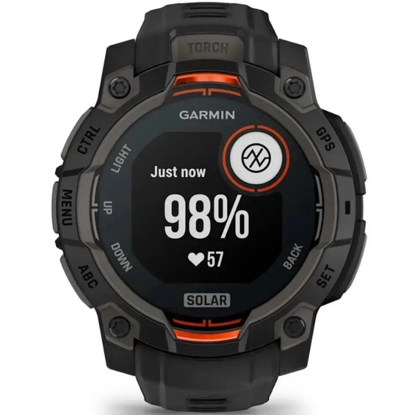 Фото - Смарт-годинник Garmin Instinct 3, 45mm, Solar, Black Bezel with Black Band (010-02934-00)