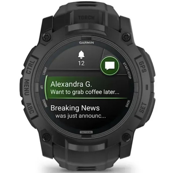 Фото - Смарт-часы Garmin Instinct 3 Tactical AMOLED 50 mm Black (010-03020-50)