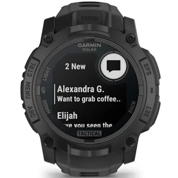 Фото - Смарт-часы Garmin Instinct 3 Tactical Solar 50 mm Black (010-02935-50)