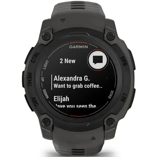 Фото - Смарт-часы Garmin Instinct E, 40 mm, Black Bezel with Charcoal Band (010-02932-00)