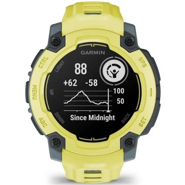 Фото - Смарт-годинник Garmin Instinct E, 45 mm, ElectricLimeBezel w/ ElectricLimeBand (010-02933-01)