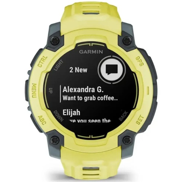 Фото - Смарт-годинник Garmin Instinct E, 45 mm, ElectricLimeBezel w/ ElectricLimeBand (010-02933-01)