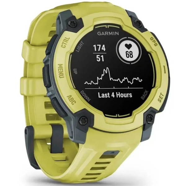 Фото - Смарт-годинник Garmin Instinct E, 45 mm, ElectricLimeBezel w/ ElectricLimeBand (010-02933-01)
