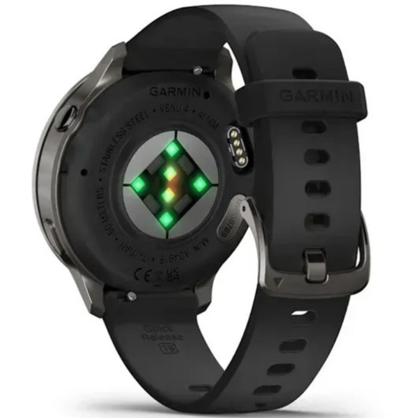 Фото - Смарт-часы Garmin Venu 4 (41mm), Black w/ Slate + Black (010-03013-02)
