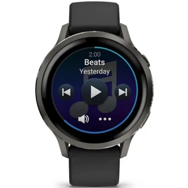 Фото - Смарт-часы Garmin Venu 4 (41mm), Black w/ Slate + Black (010-03013-02)