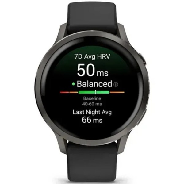 Фото - Смарт-часы Garmin Venu 4 (41mm), Black w/ Slate + Black (010-03013-02)