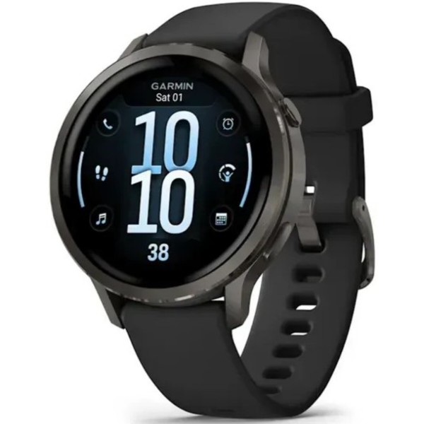 Фото - Смарт-часы Garmin Venu 4 (41mm), Black w/ Slate + Black (010-03013-02) Фото - Смарт-часы Garmin Venu 4 (41mm), Black w/ Slate + Black (010-03013-02)