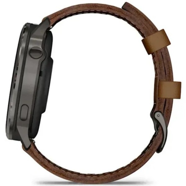 Фото - Смарт-часы Garmin Venu 4 (45mm), Black w/ Slate + Leather (010-03014-03)