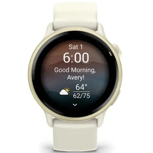 Фото - Смарт-часы Garmin vivoactive 6, Bone/Lunar Gold (010-02985-01)