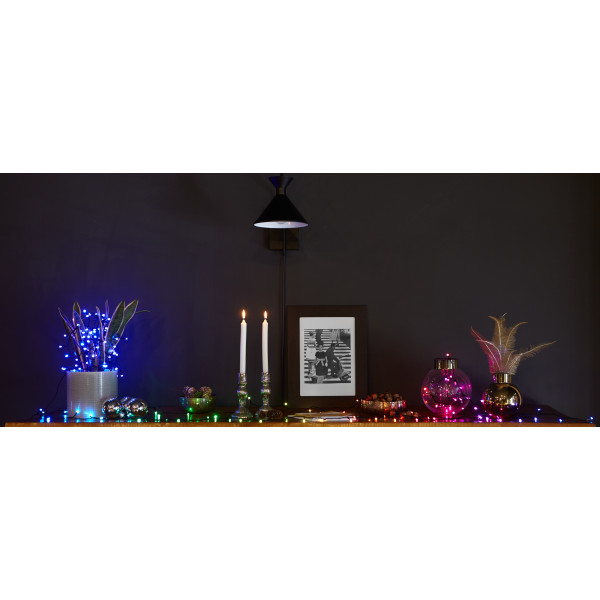 Фото - Гірлянда лінійна Twinkly Smart LED Strings RGBW 250, BT + WiFi, Gen II, IP44, чорний (TWS250SPP-BEU)