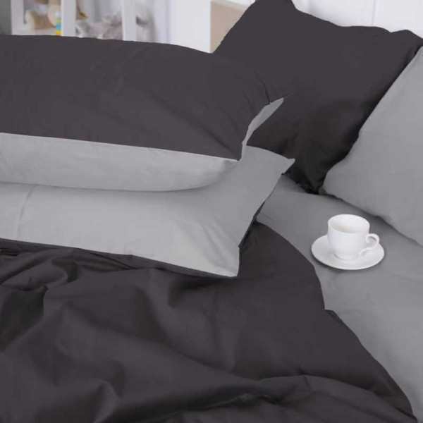 Фото - Комплект постільної білизни дитячий MirSon Сатин Smoke 0251+0240 110х140 (2200000687005)