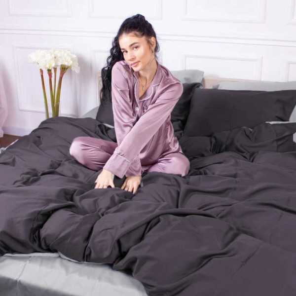 Фото - Комплект постільної білизни дитячий MirSon Сатин Smoke 0251+0240 110х140 (2200000687005)