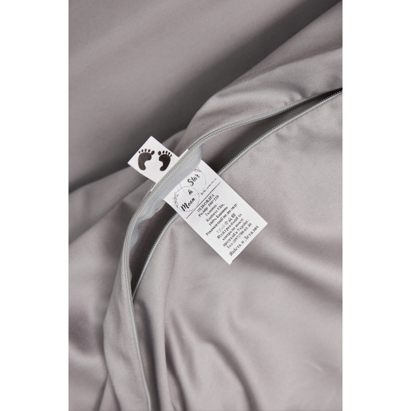 Фото - Комплект постільної білизни Moon&Star King Size 220x240 Smoke Satin Premium (MS-820000422)