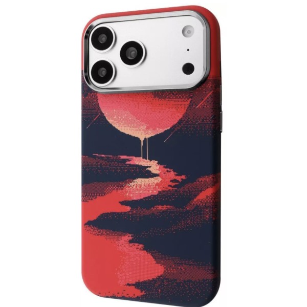 Фото - Чохол для смартфону Proove Pixel Case with Magnetic Ring iPhone 17 Pro/18 Pro red moon (PCPXIP17P0C2)