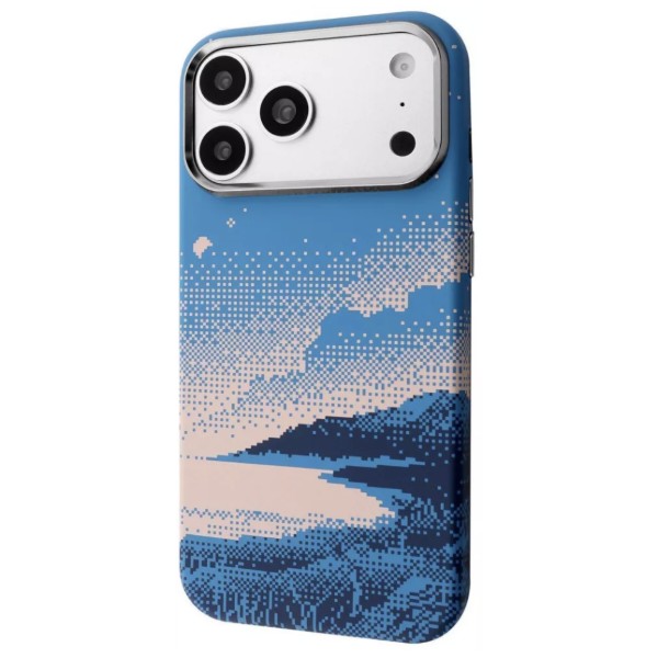 Фото - Чохол для смартфону Proove Pixel Case with Magnetic Ring iPhone 17 Pro/18 Pro blue river (PCPXIP17P0C3)