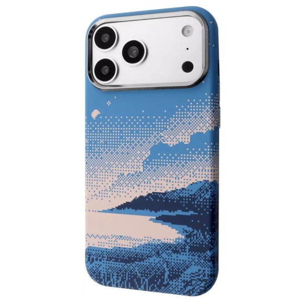 Фото - Чохол для смартфону Proove Pixel Case with Magnetic Ring iPhone 17 blue river (PCPXIP1700C3)
