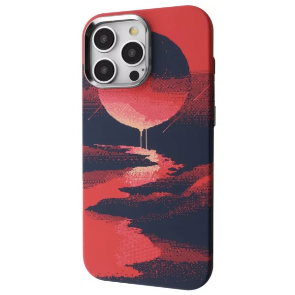 Фото - Чохол для смартфону Proove Pixel Case with Magnetic Ring iPhone 16 Pro red moon (PCPXIP16P0C2)