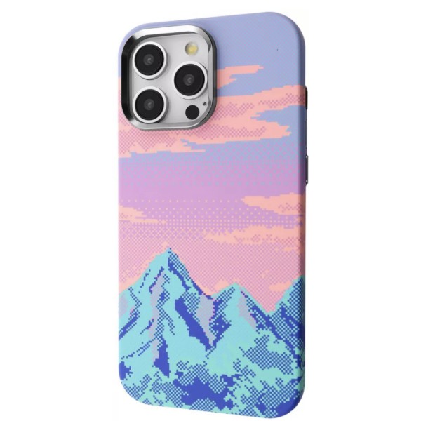 Фото - Чохол для смартфону Proove Pixel Case with Magnetic Ring iPhone 16 Pro pink sunset (PCPXIP16P0C4)