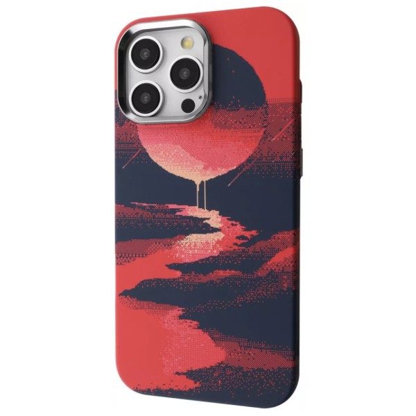 Фото - Чохол для смартфону Proove Pixel Case with Magnetic Ring iPhone 16 Pro Max red moon (PCPXIP16PMC2)