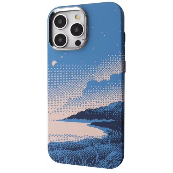 Фото - Чохол для смартфону Proove Pixel Case with Magnetic Ring iPhone 16 Pro blue river (PCPXIP16P0C3)