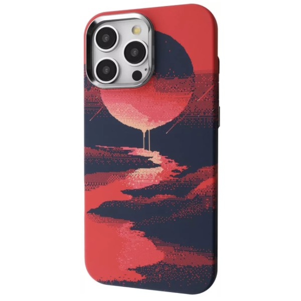 Фото - Чохол для смартфону Proove Pixel Case with Magnetic Ring iPhone 15 Pro Max red moon (PCPXIP15PMC2)