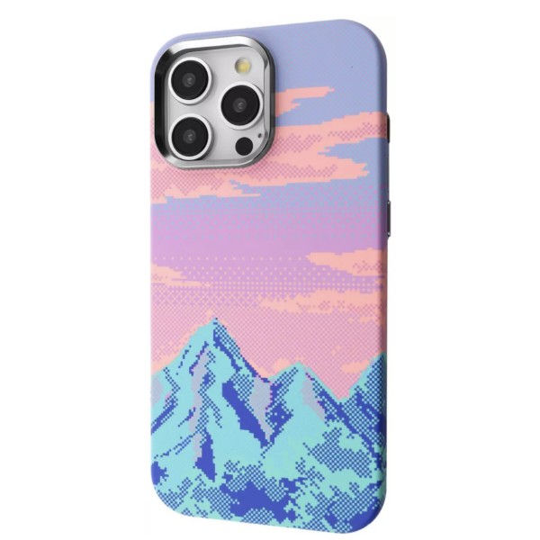Фото - Чохол для смартфону Proove Pixel Case with Magnetic Ring iPhone 15 Pro Max pink sunset (PCPXIP15PMC4)