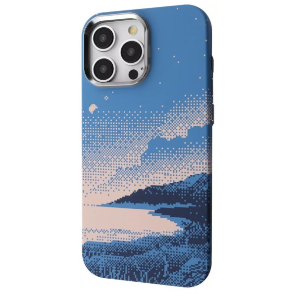 Фото - Чохол для смартфону Proove Pixel Case with Magnetic Ring iPhone 15 Pro Max blue river (PCPXIP15PMC3)