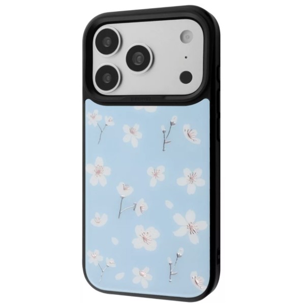 Фото - Чохол для смартфону Proove Muse Fleur Case with Magnetic Ring iPhone 17 Pro/18 Pro blue flower (PCMFIP17P0B6)