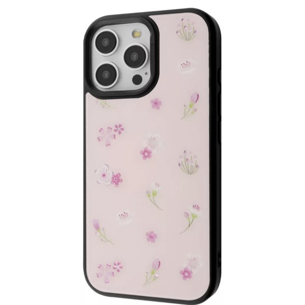 Фото - Чохол для смартфону Proove Muse Fleur Case with Magnetic Ring iPhone 15 Pro pink flower (PCMFIP15P0B7)