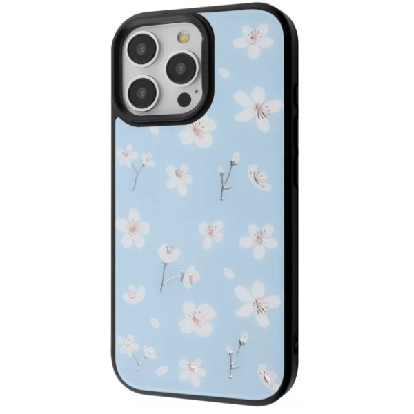 Фото - Чохол для смартфону Proove Muse Fleur Case with Magnetic Ring iPhone 15 Pro Max blue flower (PCMFIP15PMB6)