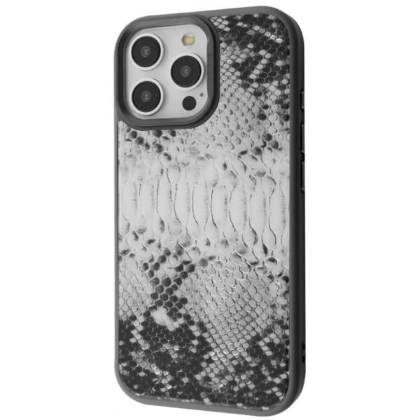 Фото - Чохол для смартфону Proove Muse Animal Case with Magnetic Ring iPhone 15 Pro gray snake (PCMAIP15P0B9)
