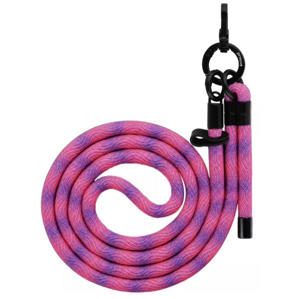 Фото - Ремінець для смартфону Proove Twist Spiral Cross-Body Strap purple/pink (PSBSUNSP1559)