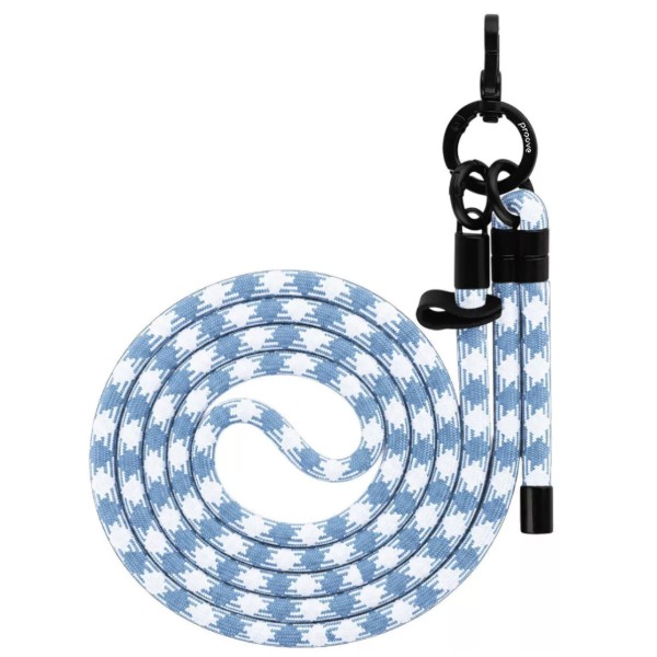 Фото - Ремінець для смартфону Proove Twist Check Cross-Body Strap white/blue (PSBSUNCC1554)