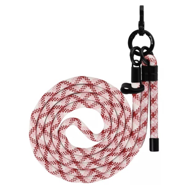 Фото - Ремінець для смартфону Proove Twist Check Cross-Body Strap red/pink (PSBSUNCC1562)